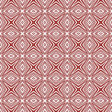 Mozaik kusursuz desen. Kestane rengi simetrik kaleydoskop. Tekstil hazır çekici baskı, mayo kumaş, duvar kağıdı, ambalaj. Retro mozaik pürüzsüz tasarım.