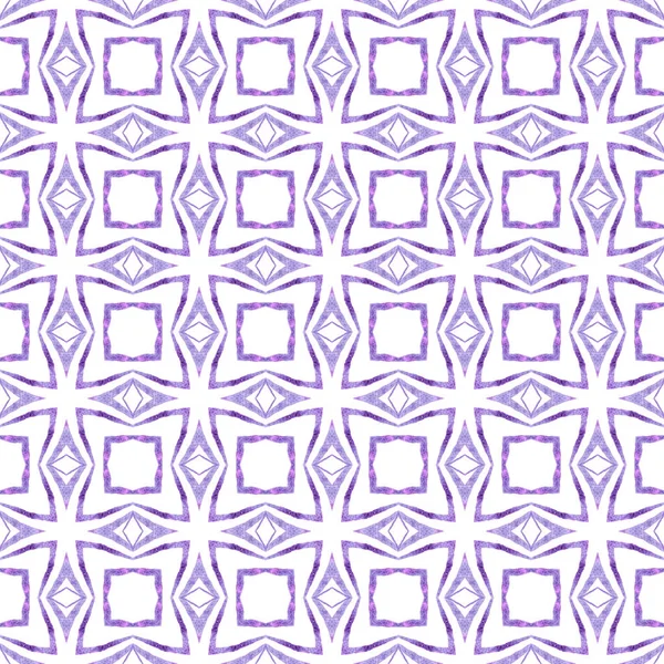 Bezešvý Vzor Mozaiky Purpurově Tvarovaně Boho Elegantní Letní Design Textilní — Stock fotografie