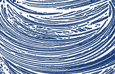 Grunge texture. Distress indigo rough trace. Enchanting background. Noise dirty grunge texture. Mind-blowing artistic surface. Vector illustration.