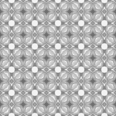 Trendy organic green border. Black and white dramatic boho chic summer design. Textile ready breathtaking print, swimwear fabric, wallpaper, wrapping. Organic tile.