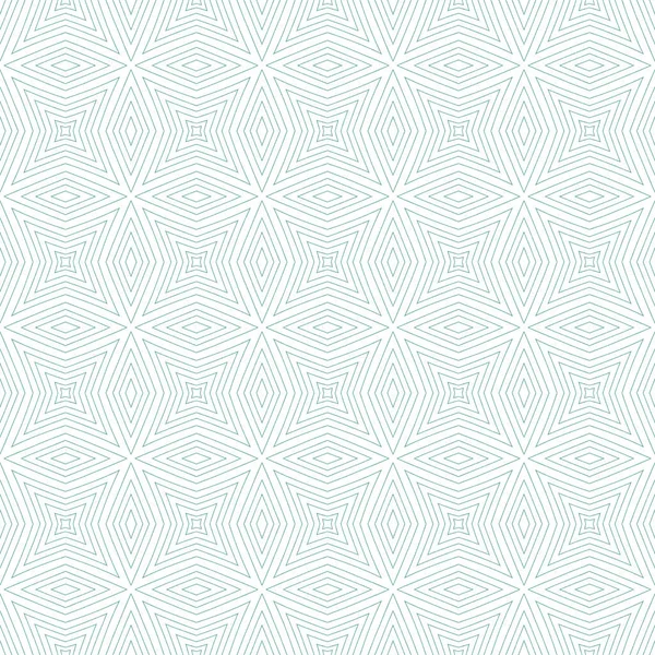 Exotic seamless pattern. Turquoise symmetrical kaleidoscope background. Summer swimwear exotic seamless design. Textile ready favorable print, swimwear fabric, wallpaper, wrapping.