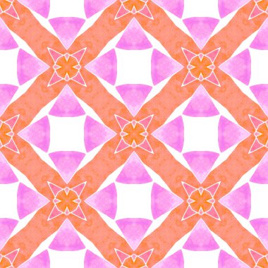 Striped hand drawn design. Orange Actual boho chic summer design. Repeating striped hand drawn border. Textile ready immaculate print, swimwear fabric, wallpaper, wrapping.