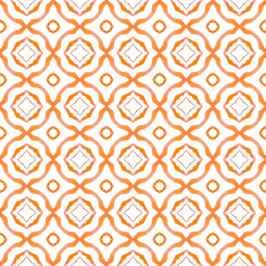 Textile ready popular print, swimwear fabric, wallpaper, wrapping. Orange indelible boho chic summer design. Exotic seamless pattern. Summer exotic seamless border.