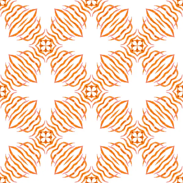 Textiel Kant Klare Bedrukking Badstof Behang Verpakking Oranje Grand Boho — Stockfoto