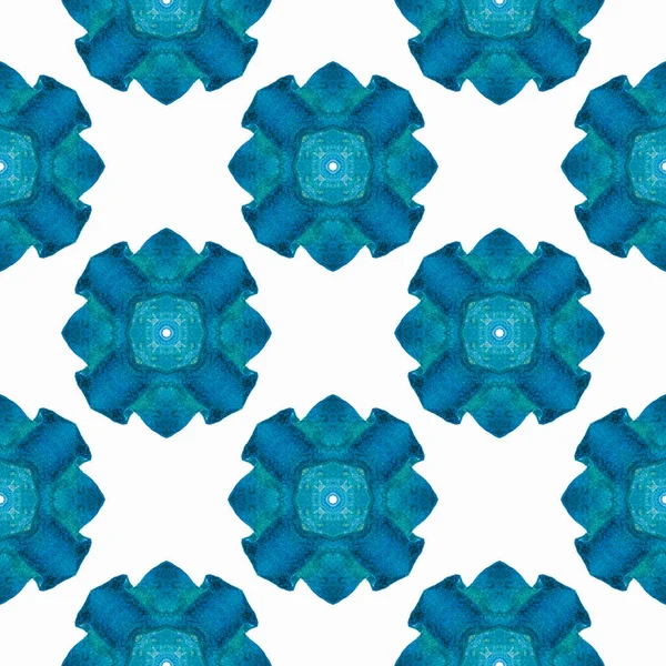 Τροπικό Μοτίβο Χωρίς Ραφή Μπλε Χαριτωμένο Boho Κομψό Σχεδιασμό Του — Φωτογραφία Αρχείου