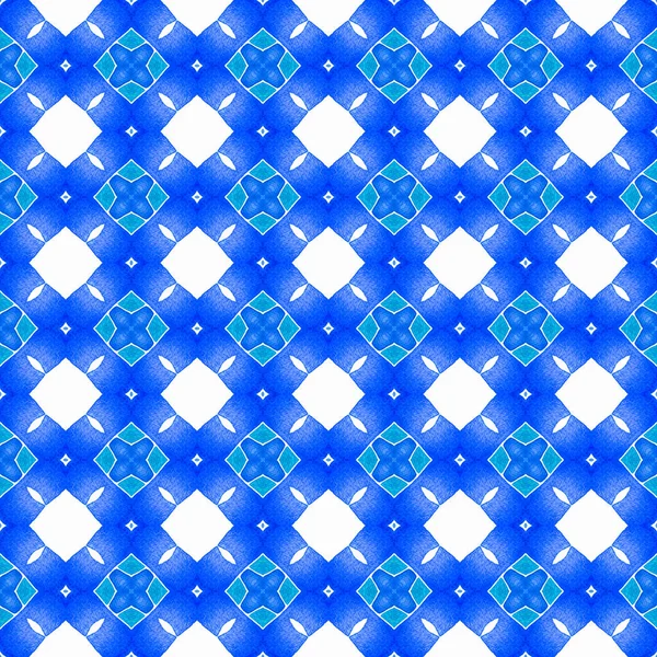 Handgezeichnetes Arabisches Design Blaues Edles Boho Chic Sommerdesign Orientalische Arabeske — Stockfoto