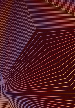 Minimum kapak tasarım şablonu. Modern broşür taslağı. Kırmızı arkaplanda turuncu renkli yarım ton gradyanı. Etkileyici moda soyut kapak tasarımı.