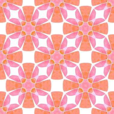 Tekstil temyize hazır, mayo kumaş, duvar kağıdı, ambalaj. Turuncu ideal boho şık yaz tasarımı. Çizgili el çizimi tasarımı. Çizgili çizgili sınır çizgisi tekrarlanıyor.