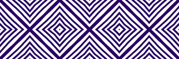 民族の手でシームレスな境界線を描いた 紫色の対称万華鏡の背景 背景のための磁気装飾デザイン要素 夏のドレス民族の手彩色タイル — ストック写真