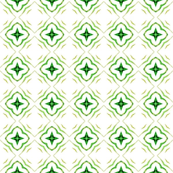 Полосатый Ручной Рисунок Зеленый Причудливый Летний Дизайн Текстиль Готовый Восхитительный — стоковое фото