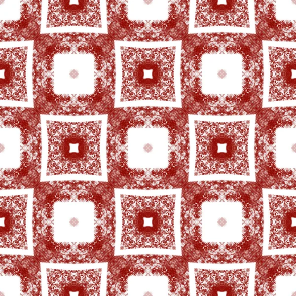 Arabesque Hand Drawn Pattern Wine Red Symmetrical Kaleidoscope Background Oriental — Stock Photo, Image