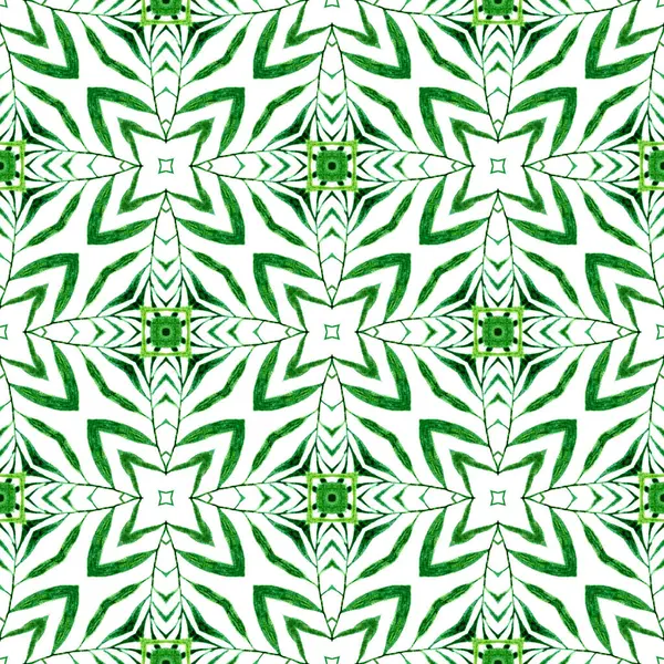 두르고 벽지를 포장지를 녹색의 매력적 디자인 수영복 디자인을 타일의 경계를 — 스톡 사진
