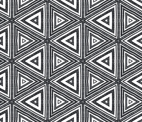 Geometrische Naadloze Patroon Zwarte Symmetrische Caleidoscoop Achtergrond Textiel Klaar Verrukkelijke — Stockfoto