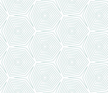 Çizgili el çizimi desen. Turkuaz simetrik kaleydoskop arka planı. Çizgili elle çizilmiş fayans tekrarlanıyor. Tekstil hazır büyüleyici baskı, mayo kumaş, duvar kağıdı, ambalaj.