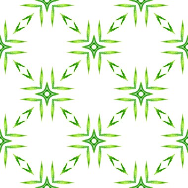 Organik fayans. Yeşil sanatsal boho şık yaz tasarımı. Moda organik yeşil sınır. Tekstil hazır zarif baskı, mayo kumaş, duvar kağıdı, ambalaj..