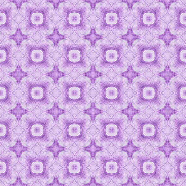 Summer Exotic Seamless Border Purple Overwhelming Boho Chic Summer Design — Stock Photo, Image