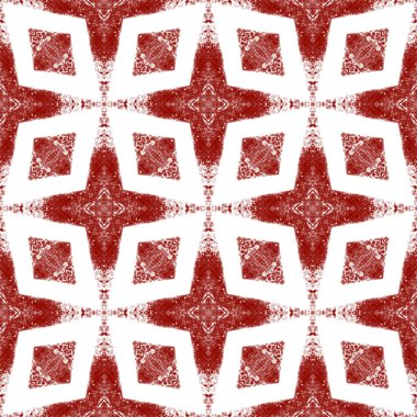 Sembol çizgileri tasarımı. Şarap kırmızısı simetrik kaleydoskop arka planı. Tekstil hazır, mükemmel baskı, mayo kumaş, duvar kağıdı, ambalaj. Geometrik sembol çizgileri deseni.