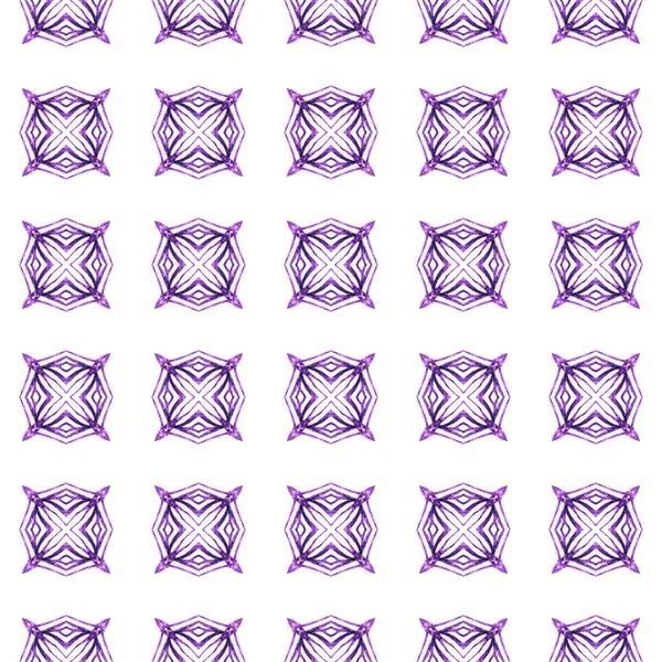 Carrelage Organique Purple Gracieux Boho Chic Design Été Textile Prêt — Photo