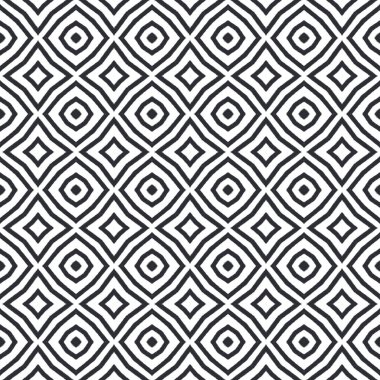 Tekrar eden mayo tasarımı. Siyah simetrik kaleydoskop. Yaz çöreği şekeri desenli. Tekstil hazır nadir baskılar, mayo kumaş, duvar kağıdı, ambalaj..