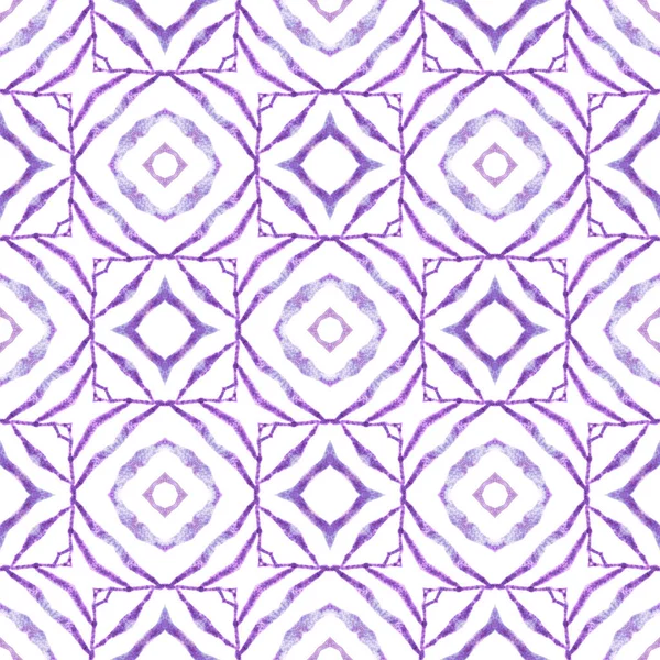 Tropical Seamless Pattern Purple Fair Boho Chic Summer Design Textile — Stock Photo, Image