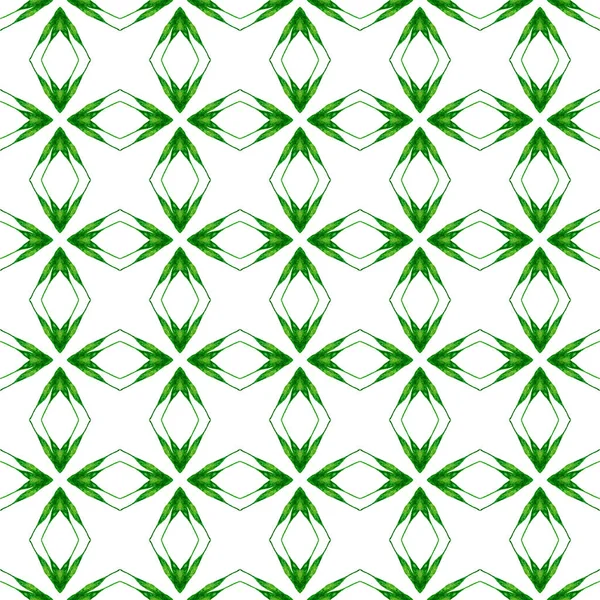 Egzotik Pürüzsüz Desen Yeşil Yaratıcı Boho Şık Yaz Tasarımı Tekstil — Stok fotoğraf
