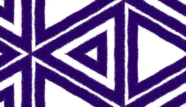 Modèle Rayé Dessiné Main Fond Kaléidoscope Symétrique Violet Textile Prêt — Photo