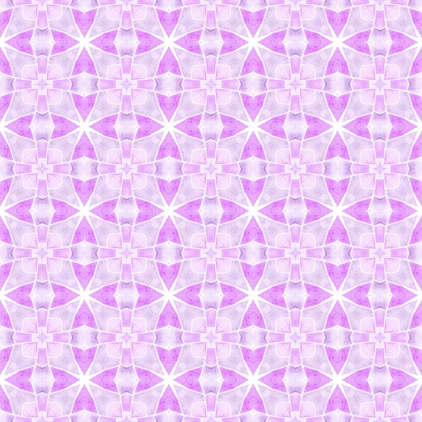 Patrón Sin Costura Medallón Púrpura Bonito Diseño Boho Chic Verano — Foto de Stock