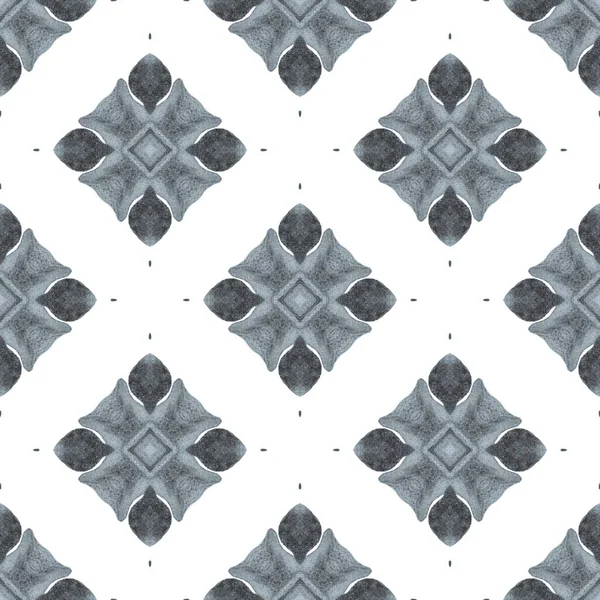 Medaillon Nahtloses Muster Schwarz Weiß Wunderbares Boho Chic Sommerdesign Textilfertiger — Stockfoto
