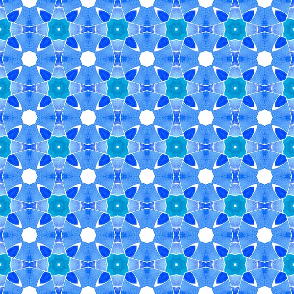 Textile Ready Enchanting Print Swimwear Fabric Wallpaper Wrapping Blue Sightly — Stock Photo, Image