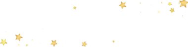Magic stars vector overlay.  Gold stars scattered around randomly, falling down, floating.  Chaotic dreamy childish overlay template. Miraculous starry night vector  on white background. clipart