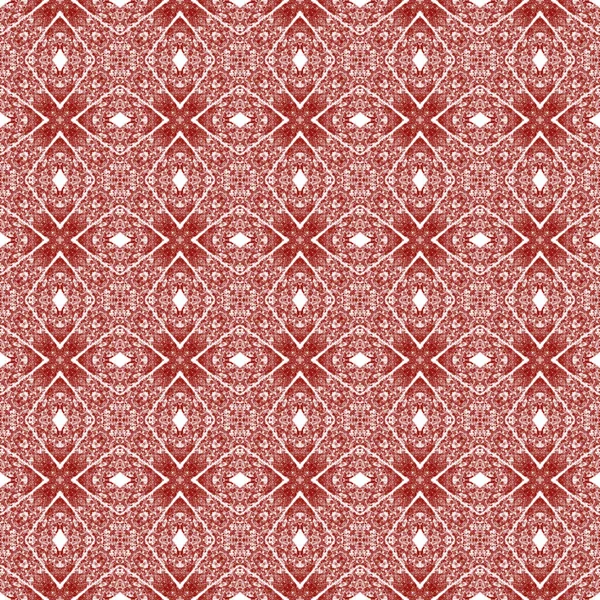 Striped Hand Drawn Pattern Maroon Symmetrical Kaleidoscope Background Repeating Striped — Foto Stock