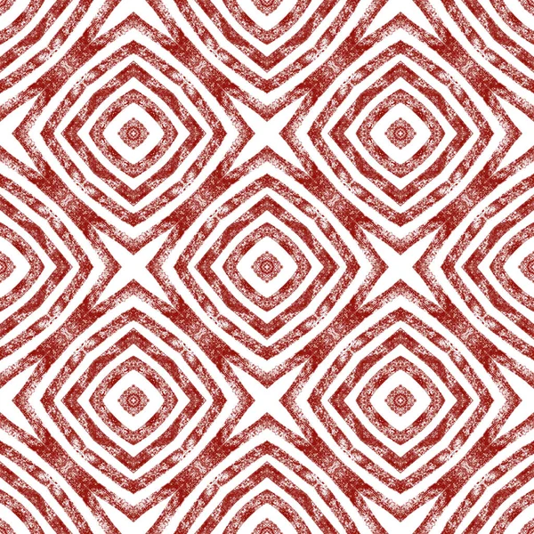 Wzór Rysowany Paski Wino Czerwone Symetryczne Tło Kalejdoskopu Tekstylia Gotowe — Zdjęcie stockowe