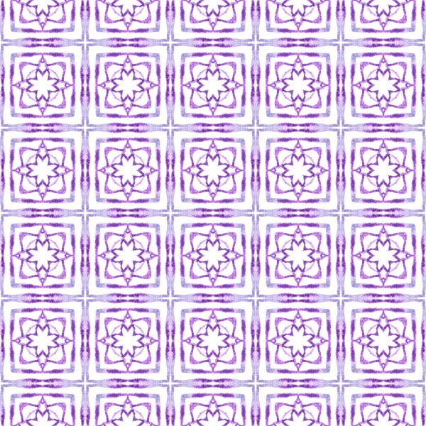 Арабеск Рисуют Вручную Фиолетовый Шикарный Летний Дизайн Восточная Арабесская Граница — стоковое фото