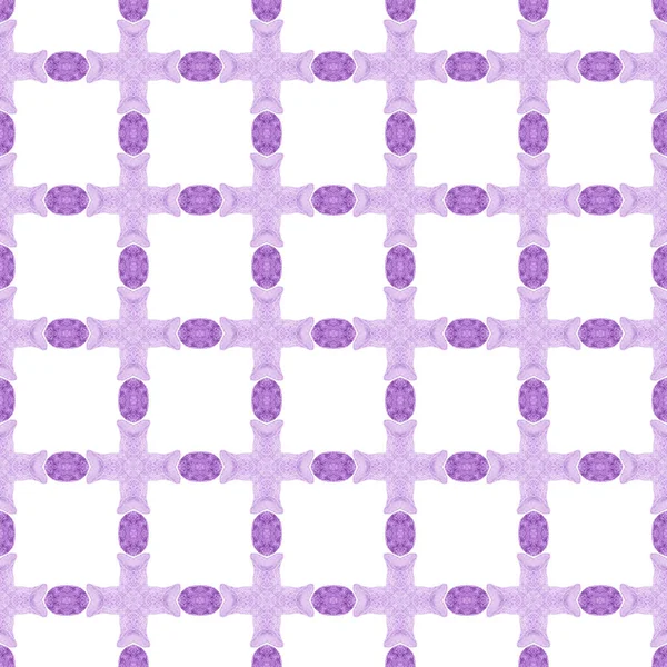 Patrón Étnico Pintado Mano Púrpura Notable Diseño Boho Chic Verano — Foto de Stock