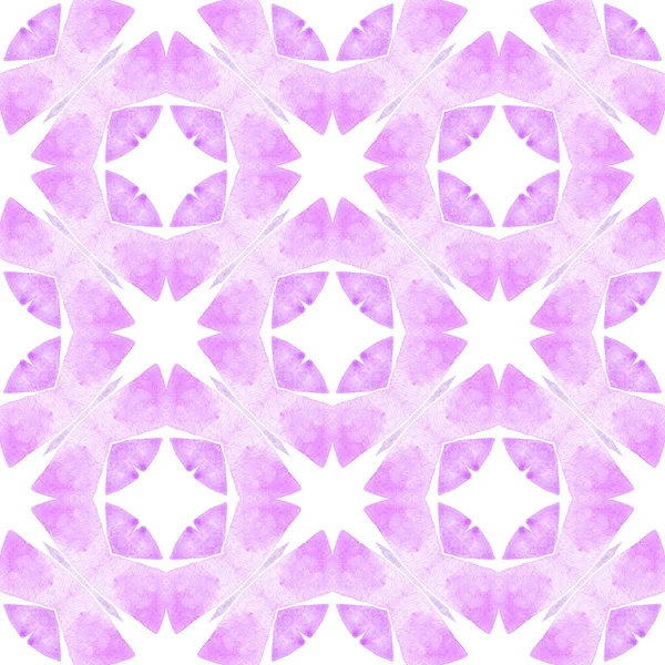 Этнические Ручные Рисунки Фиолетовый Смелый Летний Дизайн Акварель Летняя Этническая — стоковое фото