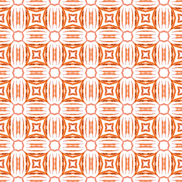 Textilfertiger Druck Bademoden Tapeten Verpackung Orange Überraschendes Boho Chic Sommerdesign — Stockfoto