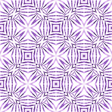 Egzotik, pürüzsüz desen. Mor görünümlü boho şık yaz tasarımı. Yaz, egzotik, pürüzsüz sınır. Tekstil hazır taze baskı, mayo kumaş, duvar kağıdı, ambalaj..