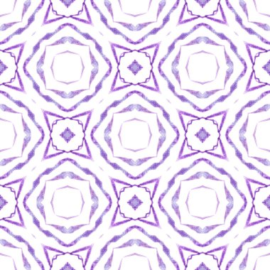 Yaz, egzotik, pürüzsüz sınır. Mor otantik boho şık yaz tasarımı. Tekstil hazır egzotik baskı, mayo kumaş, duvar kağıdı, ambalaj. Egzotik, pürüzsüz desen.