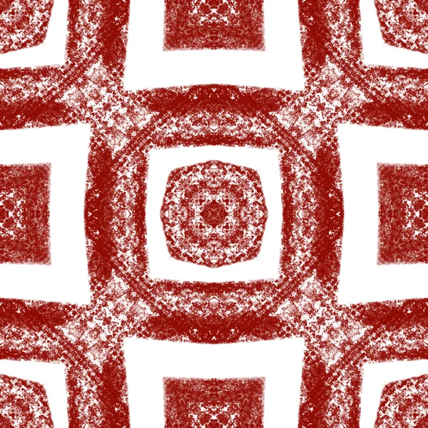 Strukturiertes Streifenmuster Weinroter Symmetrischer Kaleidoskop Hintergrund Textilfertiger Edler Druck Bademodenstoff — Stockfoto