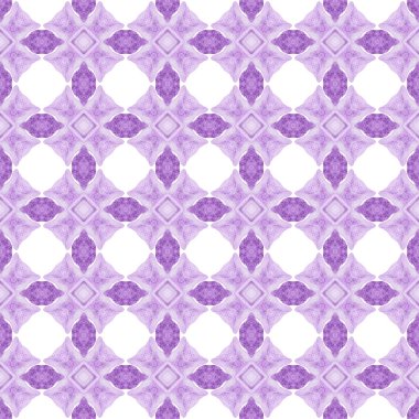 Yaz, egzotik, pürüzsüz sınır. Mor muhteşem boho şık yaz tasarımı. Egzotik, pürüzsüz desen. Tekstil hazır baş döndürücü baskı, mayo kumaş, duvar kağıdı, ambalaj..