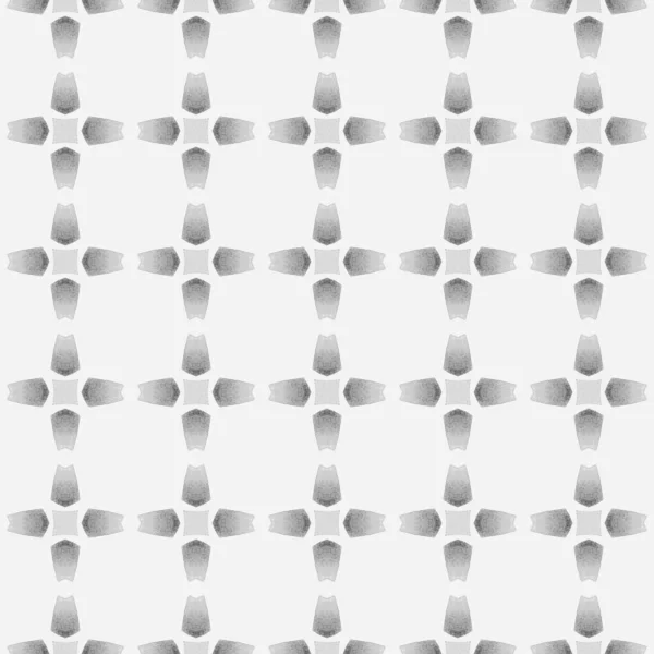 Плитковий Акварельний Фон Чорно Білий Чудовий Літній Дизайн Boho Ручна — стокове фото