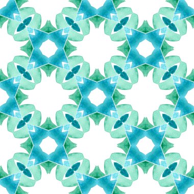 El yapımı Arabesk tasarımı. Yeşil değerli boho şık yaz tasarımı. Tekstil hazır güçlü baskı, mayo kumaş, duvar kağıdı, ambalaj. Doğulu arabesk el çizimi sınır.