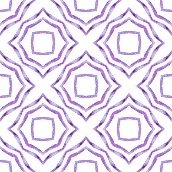 Мозаичный Бесшовный Рисунок Фиолетовый Шикарный Летний Дизайн Ручная Рисованная Зеленая — стоковое фото