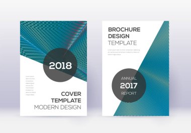 Modern kapak tasarım şablonu. Beyaz mavi arkaplanda kırmızı soyut çizgiler. Harika bir kapak tasarımı. Muhteşem katalog, poster, kitap şablonu vs..