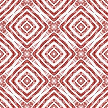 Egzotik, pürüzsüz desen. Şarap kırmızısı simetrik kaleydoskop arka planı. Yaz mayosu, egzotik, pürüzsüz tasarım. Tekstil hazır kaliteli baskı, mayo kumaş, duvar kağıdı, ambalaj..