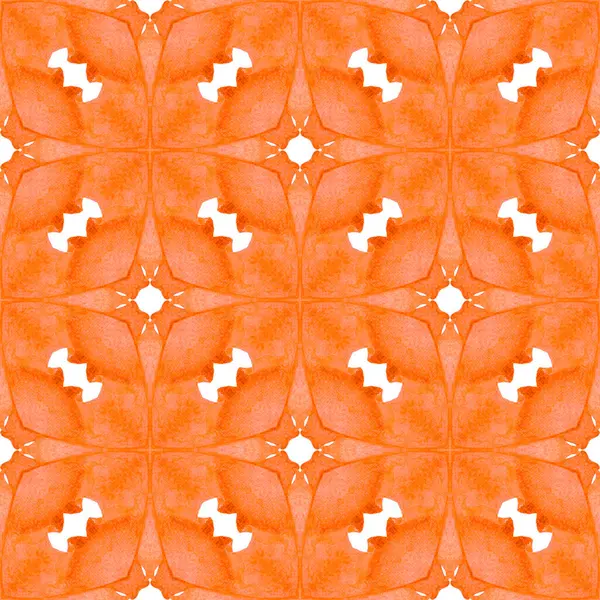 Textiel Klaar Mooie Print Badmode Stof Behang Verpakking Oranje Mooie — Stockfoto