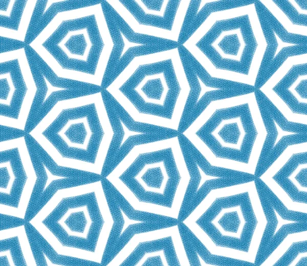 Padrão Listras Texturizadas Fundo Caleidoscópio Simétrico Azul Design Listras Texturizadas — Fotografia de Stock