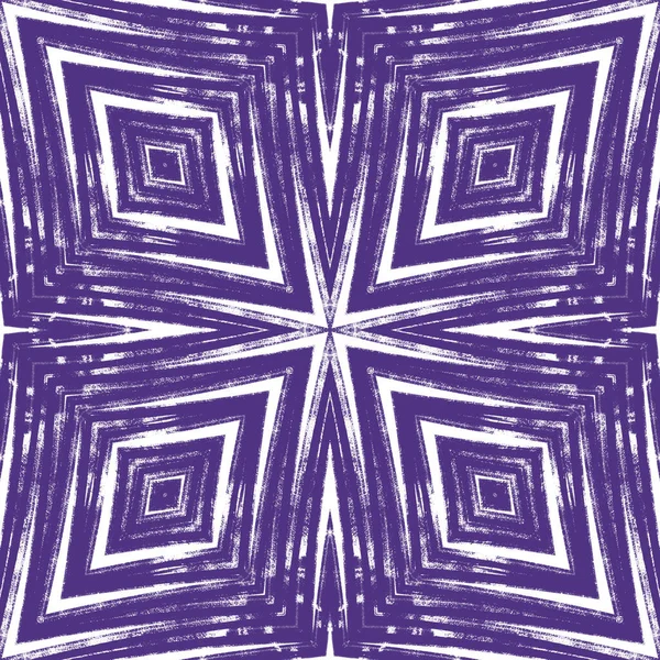 Geometrisches Nahtloses Muster Lila Symmetrischer Kaleidoskop Hintergrund Textilfertiger Emotionaler Druck — Stockfoto