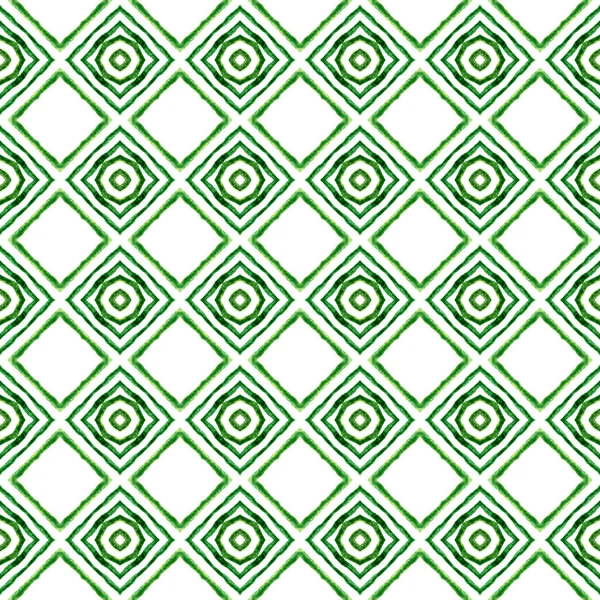 기하학적 경계입니다 녹색의 놀라운 디자인이었습니다 쉐보론 패턴이야 직물은 수영복 — 스톡 사진