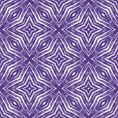 Chevron stripes design. Purple symmetrical kaleidoscope background. Geometric chevron stripes pattern. Textile ready ideal print, swimwear fabric, wallpaper, wrapping.